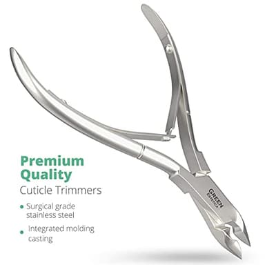Professional Cuticle Trimmer Nail Cuticle Cutter Stainless Steel Cuticle Nippers with Sharp Blades of Cuticle Remover Clippers Manicure Tools Double Spring for Nail Care Pedicure Nail Tools (Silver) - Image 5