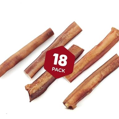 Best Bully Sticks Thick 6 Inch Bully Sticks - 18 Count (Pack of 1) - Natural, Grass-Fed, Single Ingredient, Grain and Rawhide Free, Ideal for Big Breeds - Image 2