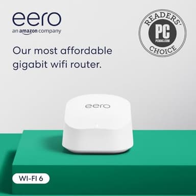 Amazon eero 6+ mesh wifi router - Supports internet plans up to a Gigabit, Coverage up to 1,500 sq. ft., Connect 75+ devices, 1-pack - Image 7