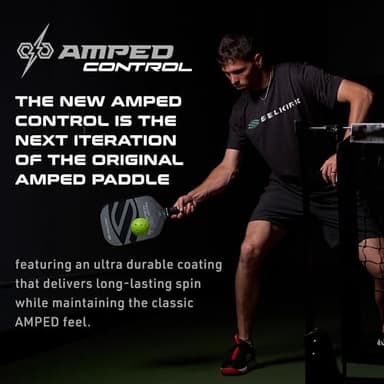 Selkirk Sport Amped Control Pickleball Paddle | Assembled in The USA | Next-Gen FiberFlex+ Face & Ultra Durable Spin Coating | 16mm X5 Core for Unrivaled Precision & Control | Epic Midweight Gray - Image 3