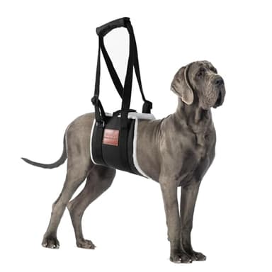 S-ETOVUS Dog Sling for Large Dogs Hind Leg Support, Magic Tape Dog Lift Harness, Soft Dog Support Harness for Back Legs, Hip Support Harness to Help Senior, Injured, Disabled and After ACL Surgery - Image 1
