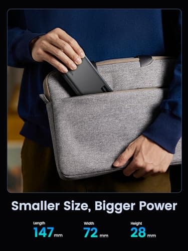 UGREEN Power Bank, 20000mAh 22.5W Portable Charger USB C Input&Output PD 3.0 Fast Charging Battery Pack with Digital Display for iPhone 16/15/14/13, Galaxy S24/S23, Pixel 8, ipad, LG, etc Black - Image 6