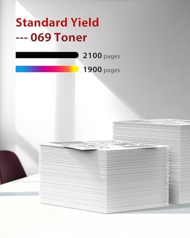 069 Toner Cartridge Set MF753Cdw - 4 Pack Replacement for Canon 069 Toner Cartridge Set 069H Works for Canon Color ImageCLASS Mf753cdw MF751Cdw MF752Cdw LBP674Cdw MF752Cdw MF756Cx LBP673Cdw (B/C/Y/M) - Image 3