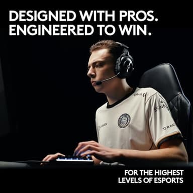 Logitech G PRO X 2 Lightspeed Wireless Gaming Headset: Wireless Gaming Headphones with Mic, 50mm Graphene Drivers, 2.02.0—7.1 Surround, Bluetooth/USB/3.5mm Aux, for PS4/PS5/PC/Nintendo Switch - Black - Image 2