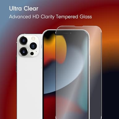 Sonix | 3 Pack Glass Screen Protector for iPhone 15 Pro Max + 3 Pack Camera Lens Protector | Case Friendly, Tempered Glass - Image 5