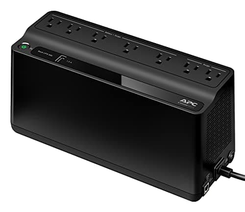 APC UPS Battery Backup and Surge Protector, 600VA/330 Watts Backup Battery Power Supply, BE600M1 Back-UPS with USB Charger Port - Image 1