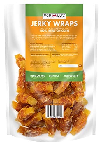 Pur Luv Chicken Wrapped Sweet Potato Dog Treats, Rawhide Free Jerky Wraps, Made with Real Chicken, 16 Oz, Healthy, Easily Digestible, Long Lasting, High Protein Treat, Satisfies Dog's Urge to Chew - Image 2