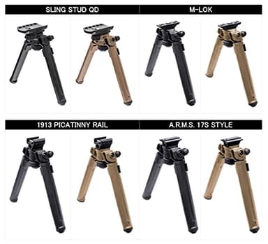 Magpul Rifle Bipod Gun Rest for Hunting and Shooting, M-LOK, Black - Image 4