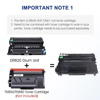 DR820 DR-820 Drum Unit DR 820 HL-L6200DW Compatible for Brother DR820 for HL-L6200DW Drum Unit MFC-L5850DW MFC-L5900DW MFC-L5700DW HL-L5200DW HLL6200DW L6200DW L5200DWT Printer 2 Pack - Image 2