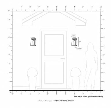 Livex Lighting 20852-04 Oslo - 12" One Light Outdoor Wall Lantern, Black Finish with Clear Glass - Image 9