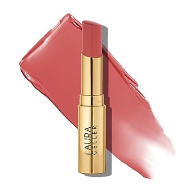 LAURA GELLER NEW YORK Jelly Balm Moisturizing Tinted Lip Balm - Just Peachy - Hydrating Vitamin E - Semi-Shine Finish - Image 1