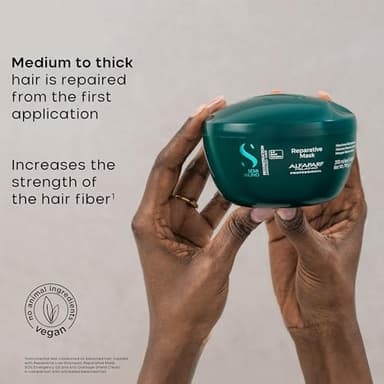 Alfaparf Milano Semi di Lino Reconstruction Reparative Shampoo and Mask Set - Sulfate Free Shampoo and Hair Mask for Damaged Hair - Repairs, Reconstructs, Strengthens - Adds Shine and Softness - Image 5