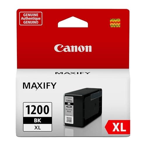 Canon PGI-1200XL Genuine Pigment Black Ink Tank, Compatible with MB2120, MB2720, B2020, MB2320 (Optional) Printers - Image 1
