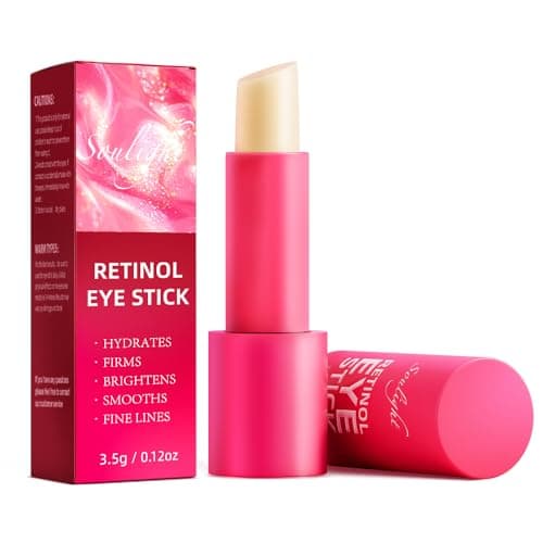 Soulight Retinol Eye Stick, Anti-Aging Eye Cream, Skincare for Wrinkles, Dark Circles, Puffiness - Retinol Eye Balm Moisturizes, Softens& Nourish Skin (Vanilla) - Image 1