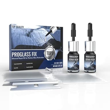 WOOKKIT Windshield Repair Kit, DIY Car Windshield Crack Repair Kit – Fix Chips, Bullseye & Star Cracks, Long-Lasting Adhesive Solution