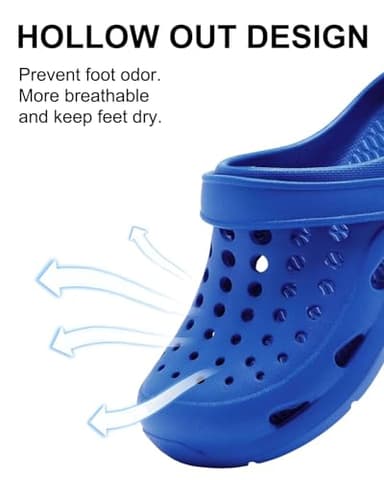 Cubufly Boys and Girls Garden Clogs Slip on Water Shoes Children Sandals for Indoor Outdoor Blue(Toddler/Little Kids/Big Kids) - Image 2