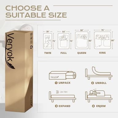 Hybrid Mattress Queen Size, 12 Inch Soft Queen Size with Hybrid Bed Mattress in a Box Pressure Relief, Cooling Farbic, Motion Isolation & Edge Support - Image 6