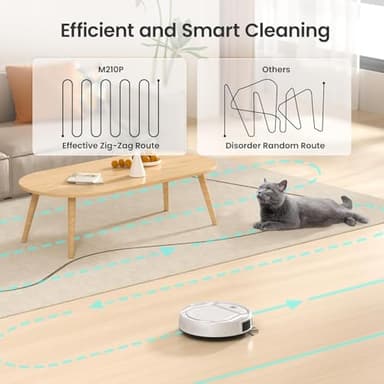 Lefant Robot Vacuum with Remote- Super Thin, Powerful Suction, Quiet,120 Mins Runtime, Self-Charging Robotic Vacuum Cleaner, APP/Voice/WiFi/Alexa Control, Ideal for Pet Hair and Hard Floor - Image 5