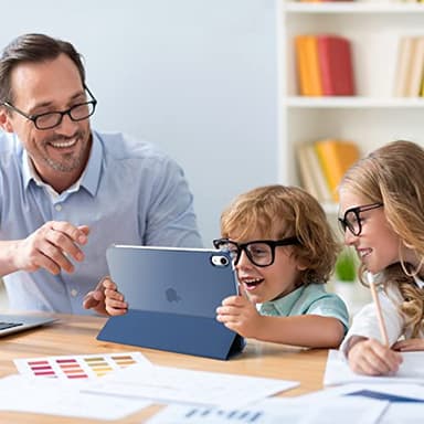 ProCase for iPad (A16) 11th Generation 11 Inch 2025/ iPad 10th Generation 10.9 Inch 2022 Case, Slim Smart Cover with Translucent Hard Shell Back, Supports Touch ID, Auto Wake/Sleep -Navy - Image 3