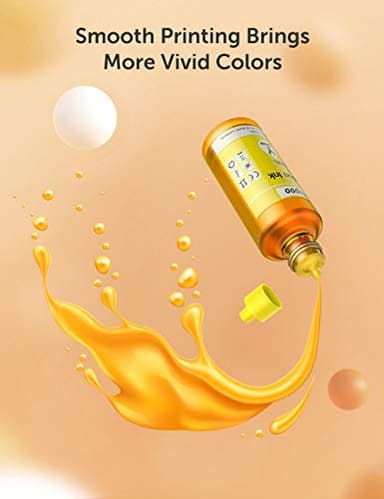 Hiipoo Sublimation Ink Refilled Bottles Work with WF7710 ET2760 ET2720 ET2803 ET2800 ET15000 C88 C88+ Inkjet Printer Heat Press Transfer on Mugs Plates T-Shirts Pillows Phone Case - Image 4