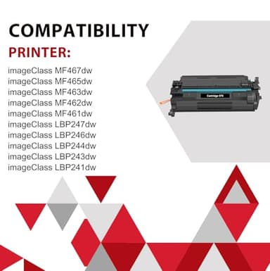 070 Black Toner Cartridge 2-Pack Compatible Replacement for Canon 070 Toner Cartridge crg-070 for imageCLASS MF465dw MF462DW LBP247dw LBP246dw MF462 LBP247 LBP246 Printer - Image 2