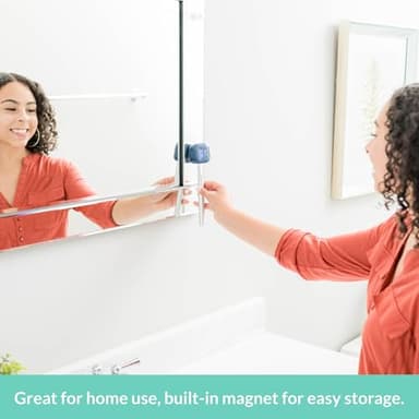 Bril UV-C Toothbrush Sanitizer, Portable Cleaner, Travel Cover, Magnetic Holder, and Rechargeable Case for Any Size Toothbrush, White - Image 5