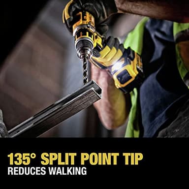 DEWALT Drill Bit Set, 21-Piece, 135 Degree Split Point, 31 Degree Helix, Black Oxide Coated, For Plastic, Wood and Metal (DWA1181) - Image 5