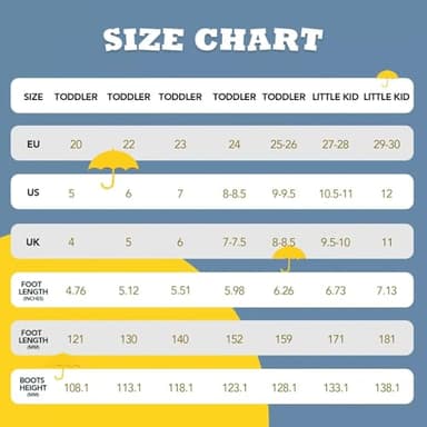 FUNCOO PLUS Kids Rain Boots Toddler Rain Shoes Children Waterproof Boots for Boys and Girls Yellow Lion Little Kid Size 12 - Image 5