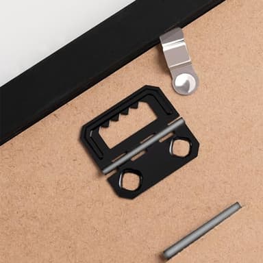 eletecpro Ultrasound Picture Frame with Real Glass Cover and 3 Different Mats, 7x7 Baby Keepsake Frame for 3x4 Inches Sonogram Photo, Wall Mount or Tabletop Display, Pregnancy Announcement, Black - Image 6