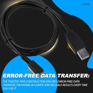 LIONX USB Data Sync Transfer Cable for DSLR – Compatible with Nikon D600, D610, D700, UC E4, D2H, D3, D4, D5, D40, D50, D70, D80, D90 & More - Image 4