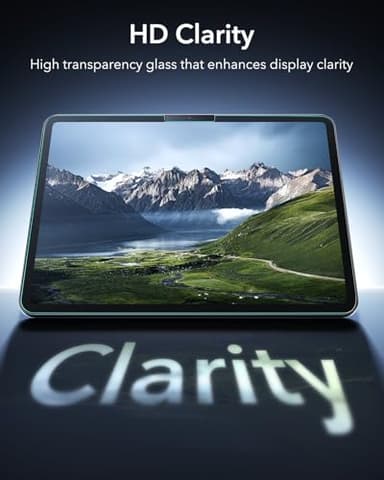 ESR 2 Pack Armorite Screen Protector for iPad A16 11th/10th Generation (11 Inch/10.9, 2025/2022), 9H Hardness Tempered Glass Film with UltraFit Tray, Military Grade, HD Clarity, Dust & Bubble Free - Image 9