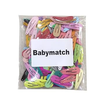 Babymatch Baby Barrettes Hair Clips: 1.2 inch (3cm) Small Mini Snap for Toddler Little Girls Kids 150pcs (30 colors) - Image 7