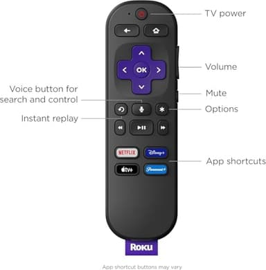 Roku Streaming Stick 4K - HDR & D. Vision Roku Streaming Device for TV with Voice Remote & Long-Range Wi-Fi - Free & Live TV (Renewed) - Image 4