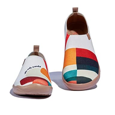 UIN Women's Art Painted Travel Shoes Slip On Casual Knit Loafers Lightweight Comfort Fashion Sneaker Toledo Ⅰ Hold That Color (10) - Image 6