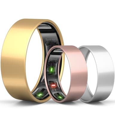 sylacor Ring Cover Compatible with Oura Ring Gen 4/Oura Gen 3, Durable Scratch-Resistant TPU Protecter for Women Men for Gym and Working Out (Gold+Silver+Rosegold, Size 8) - Image 1