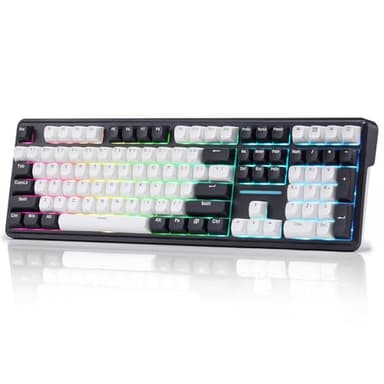 Redragon K745 PRO Wireless Gasket RGB Gaming Keyboard, 108 Keys Mechanical Keyboard w/Extra 4 Hotkeys, Hot-Swap South-Facing LED Socket, 5-Layer Noise Dampening, Round PBT Keycaps, Mint Mambo Switch - Image 1