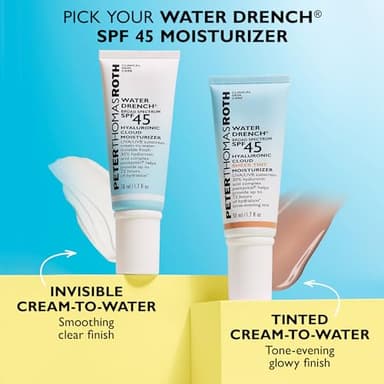 Peter Thomas Roth | Water Drench Hyaluronic Cloud Sheer Tint Moisturizer Broad Spectrum SPF 45, Hydrating Tinted SPF Moisturizer, Adaptable Sheer Tint, For All Skin Tones and Types - Image 8