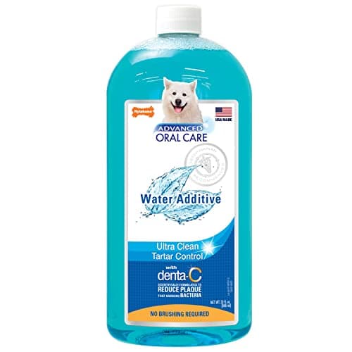 Nylabone Advanced Oral Care Pet Dental Water Additive, Liquid Tartar Remover & Breath Freshener for Dogs, Dog Teeth-Cleaning, Original Flavor, 32 oz. - Image 1