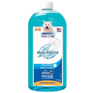 Nylabone Advanced Oral Care Pet Dental Water Additive, Liquid Tartar Remover & Breath Freshener for Dogs, Dog Teeth-Cleaning, Original Flavor, 32 oz. - Image 1
