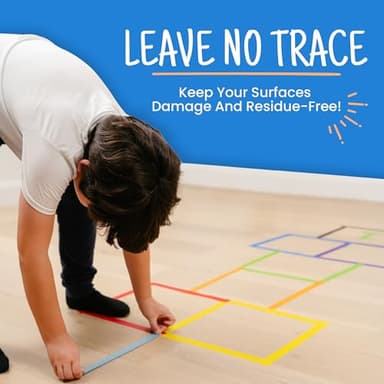 Craftzilla Colored Masking Tape - 7 Roll Multi Pack - 210 Feet x 1 Inch of Colorful Craft Tape for Arts & Crafts, Labeling and Color- Coding - Image 6