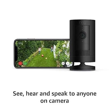 Ring Stick Up Cam Battery | Weather-Resistant Outdoor Camera, Live View, Color Night Vision, Two-way Talk, Motion alerts, Works with Alexa | Black - Image 2