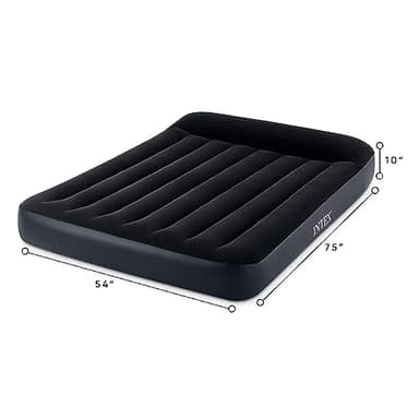 INTEX 64147ED Dura-Beam Standard Pillow Rest Air Mattress: Fiber-Tech – Full Size – Built-in Electric Pump – 10in Bed Height – 600lb Weight Capacity - Image 9