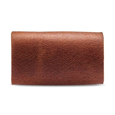 MAKYN Safety Razor Head Protecting Leather Cover, Genuine Cowhide Leather Double Edge Safety Razor Case Accessories for Travel, Butterfly Razor Case (Cognac) - Image 4