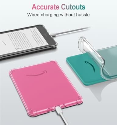 MoKo Case for All-New 7" Kindle Paperwhite (12th Generation-2024) and Kindle Colorsoft Signature Edition 2024, Ultra Thin Clear Flexible Transparent TPU Skin Bumper Back Cover Shell, Clear - Image 6