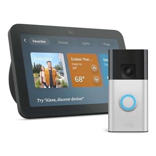 Echo Show 8 (newest model) with Ring Battery Doorbell - Image 1