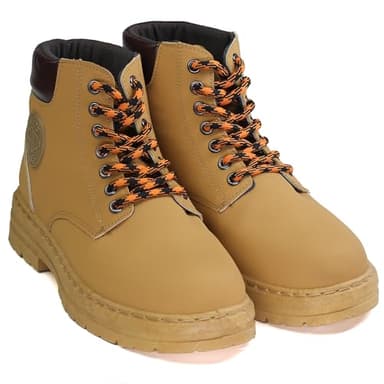 LyloLyla Black Orange Round Strong Boot Laces,Heavy Duty Shoelaces for Work Boots,Trainers,Walking,and Hiking Shoes,Durable 4.5 mm Thick Replacement Strings 63" (160cm)-2 Pairs - Image 3