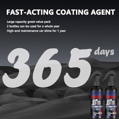 3 in 1 Ceramic Car Coating Spray,High Protection Quick Car Multi-Functional Coating Renewal Agent, Plastic Parts Refurbish Agent,Nanotechnology Car Scratch Repair Spray（2PCS） - Image 5
