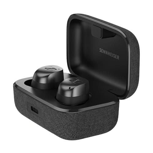 Sennheiser MOMENTUM True Wireless 4 Smart Earbuds with Bluetooth 5.4, Crystal-Clear Sound, Comfortable Design, 30-Hour Battery Life, Adaptive ANC, LE Audio and Auracast - Black Graphite - Image 1