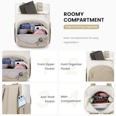 LOVEVOOK Mini Backpack Purse for Women,Waterproof Small Backpack for Women,Cute Backpack Womens Purses for Daily Work Travel,Convertible - Image 4