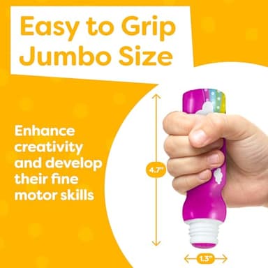 Dot Markers For Toddlers 1-3 - Dot Art Paints Washable For Kids - Includes Printed & PDF Coloring Sheets - Toddler Arts And Crafts - Preschool Learning Activities - Bingo Daubers For Toddlers 2-4 - Image 5